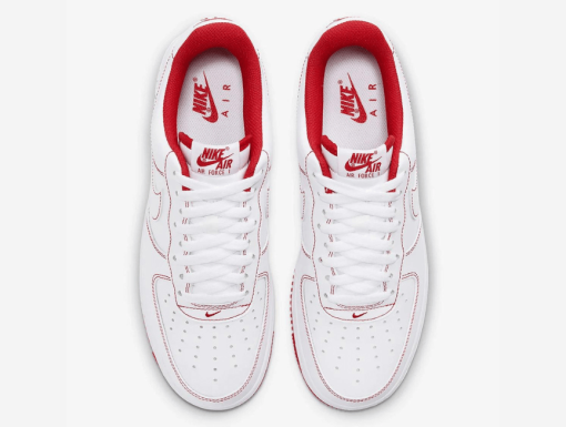 Giày Nike Air Force 1 Low White University Red - CV1724-100